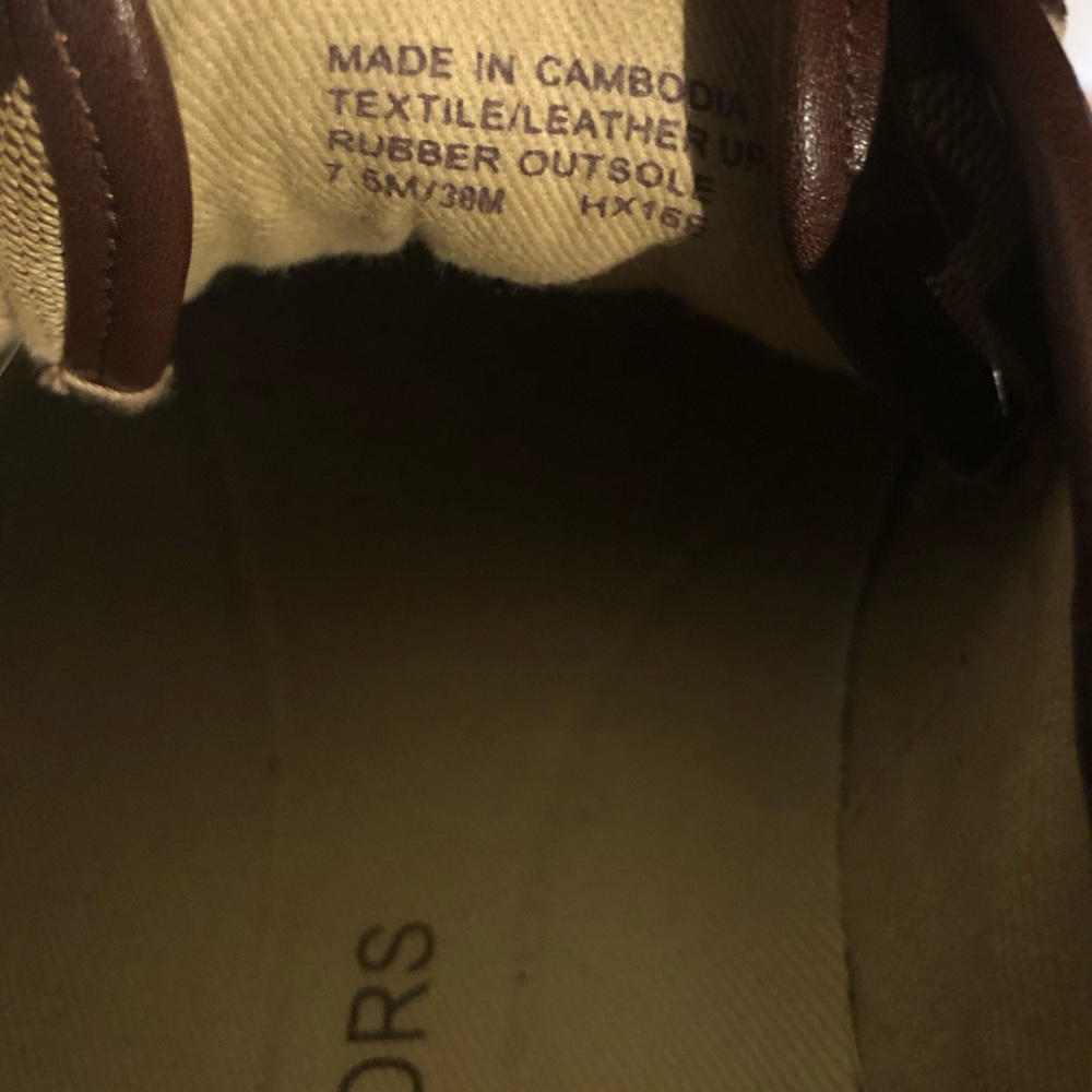 Michael Kors Logo Sneakers Brown Tan - Picture 7 of 7
